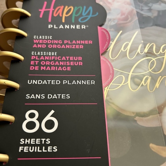 The Happy Planner Undated Wedding Planner and Organizer - Picture 3 of 8